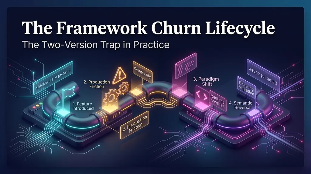 The Framework Churn Lifecycle: The Two-Version Trap in Practice